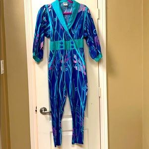80s Jeanne Marc Graphic Wearable Art Jumpsuit